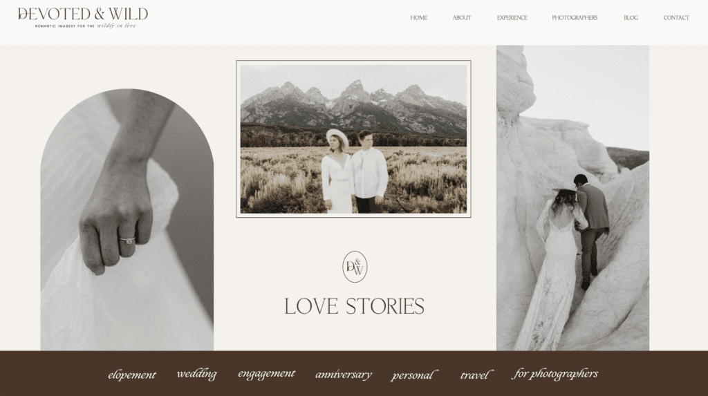 Blog website design by Femme Collective Studio